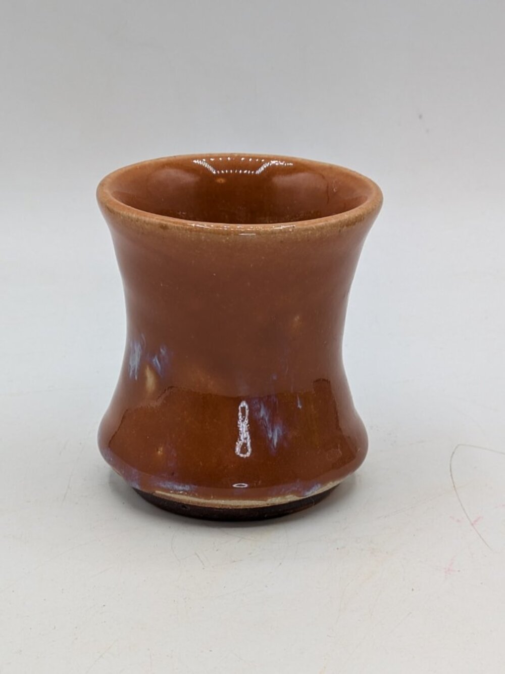 Studio Art Pottery Succulent Vase Toothpick Candle Holder Terracotta Glaze 3"